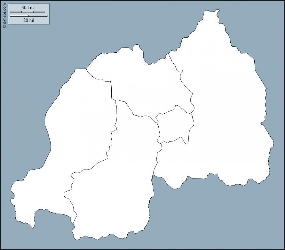 Ruanda hartën skicë