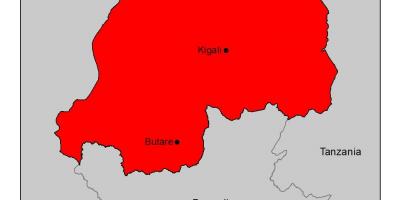 Harta e Ruandës malaria